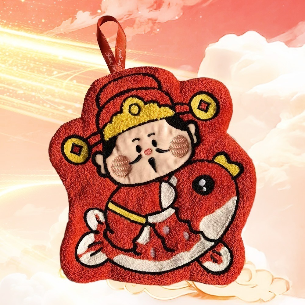 【QIDINA】升級質感珊瑚絨招財發發擦手巾 / 浴巾 新年 小方巾 新年佈置 擦手毛巾 兒童毛巾 吸水毛巾 吸水浴巾-規格圖7