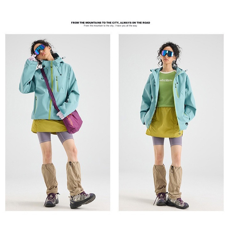 【QIDINA】質感男女款防風防潑水衝鋒外套-H / 羽絨外套 連帽外套 厚外套 衝鋒衣 大尺碼外套 女外套 秋天外套-細節圖10