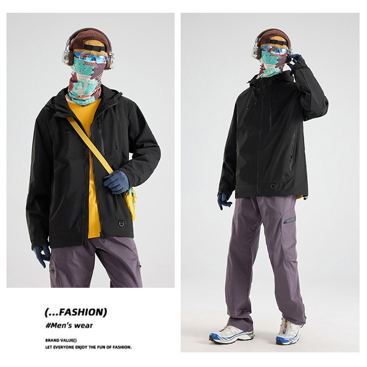 【QIDINA】質感男女款防風防潑水衝鋒外套-H / 羽絨外套 連帽外套 厚外套 衝鋒衣 大尺碼外套 女外套 秋天外套-細節圖11