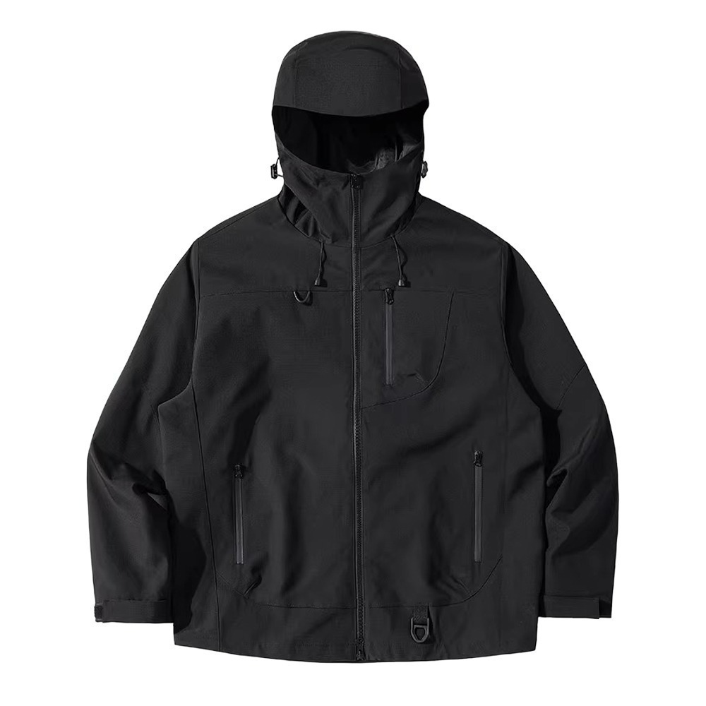 【QIDINA】質感男女款防風防潑水衝鋒外套-H / 羽絨外套 連帽外套 厚外套 衝鋒衣 大尺碼外套 女外套 秋天外套-規格圖11