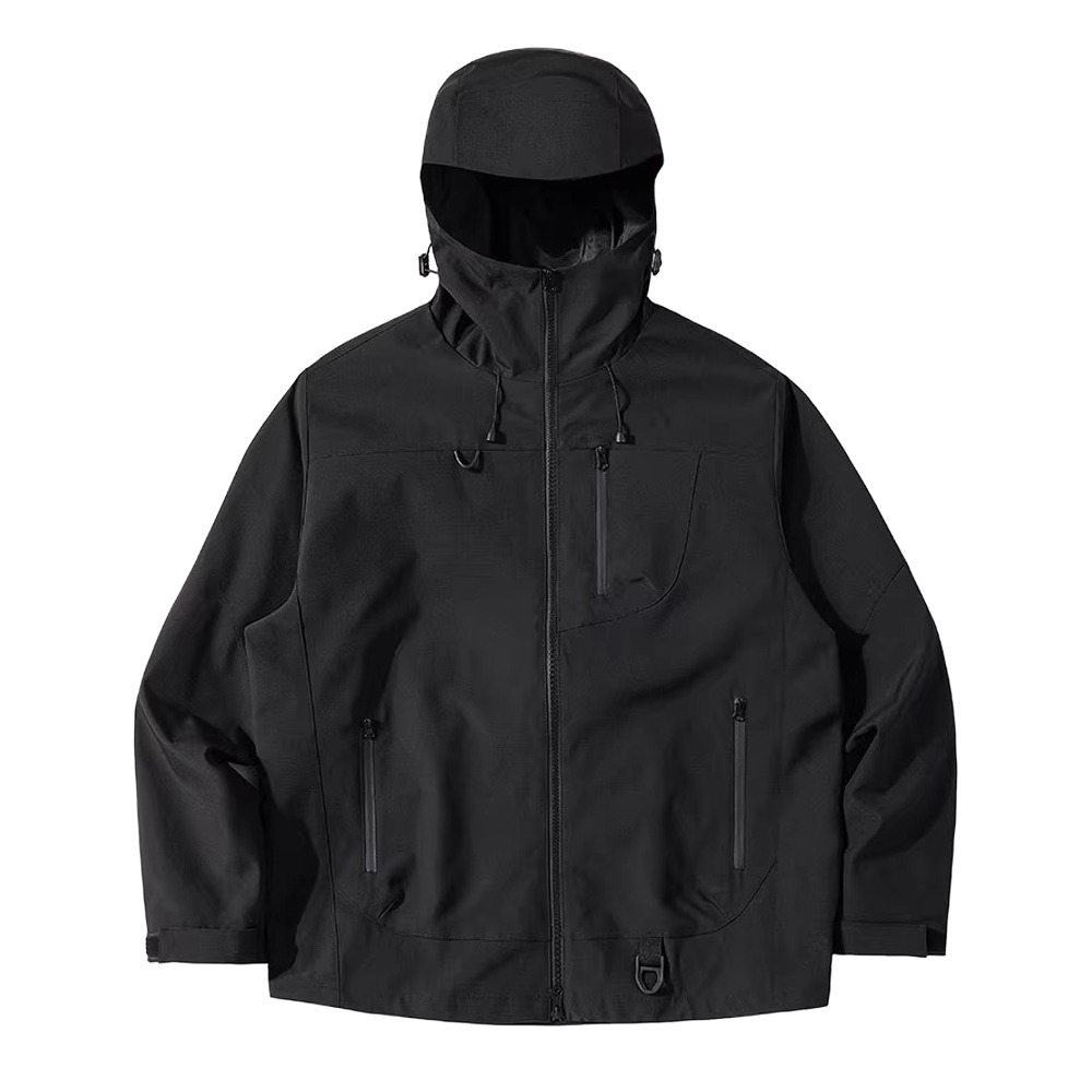 【QIDINA】質感男女款防風防潑水衝鋒外套-H / 羽絨外套 連帽外套 厚外套 衝鋒衣 大尺碼外套 女外套 秋天外套-規格圖11