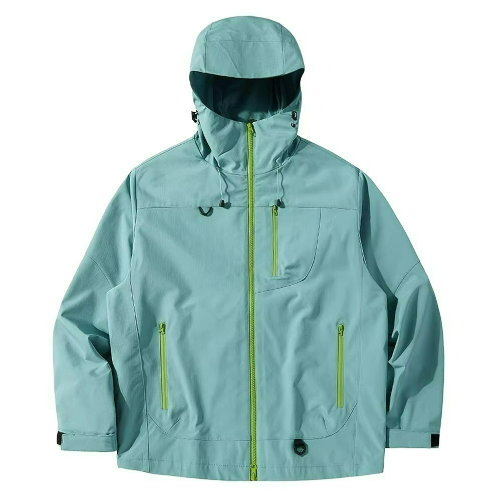 【QIDINA】質感男女款防風防潑水衝鋒外套-H / 羽絨外套 連帽外套 厚外套 衝鋒衣 大尺碼外套 女外套 秋天外套-規格圖11