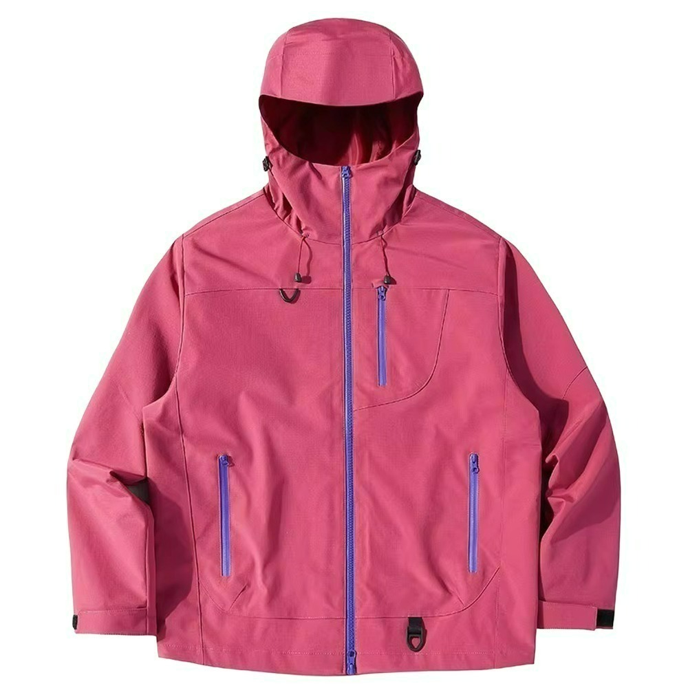 【QIDINA】質感男女款防風防潑水衝鋒外套-H / 羽絨外套 連帽外套 厚外套 衝鋒衣 大尺碼外套 女外套 秋天外套-規格圖11