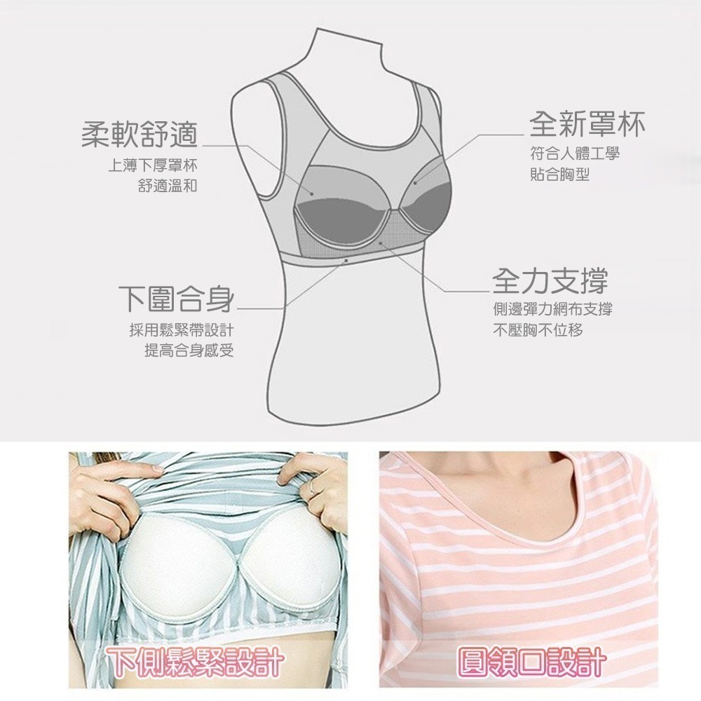 【QIDINA】升級莫代爾親膚帶罩杯彈性舒適連身裙-C / 居家睡衣女 睡衣裙 睡裙 連衣裙 洋裝 大尺碼睡裙 長裙子-細節圖2