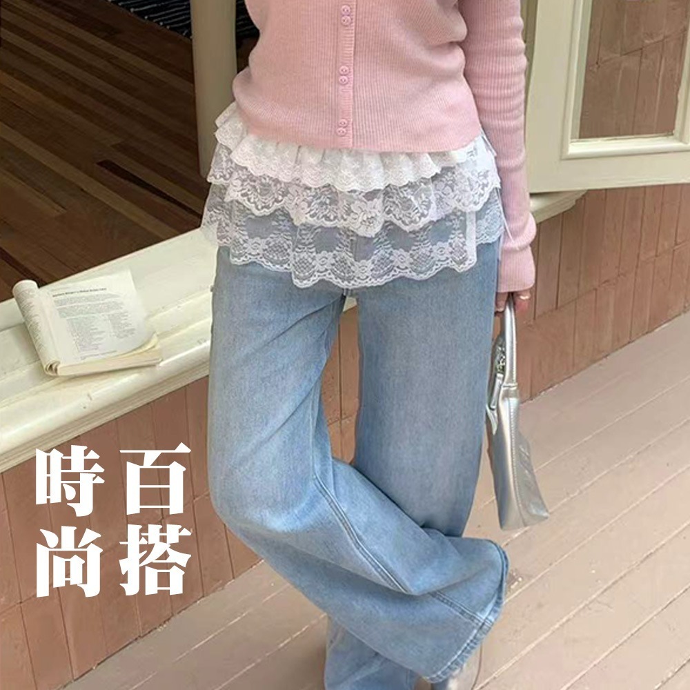【QIDINA】韓版流行百搭蕾絲遮屁神器襯裙-N / 內搭褲女 安全褲 屁簾 蕾絲 褲裙 蕾絲裙 紗裙-細節圖4