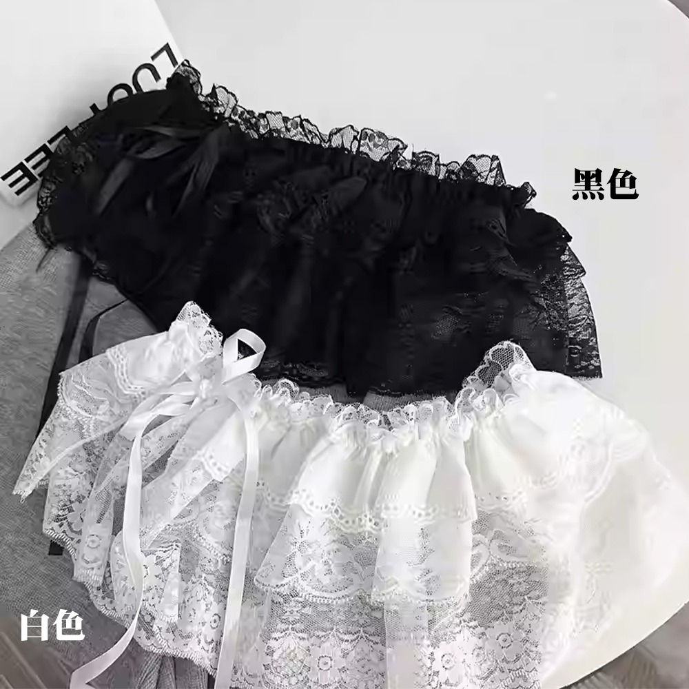 【QIDINA】韓版流行百搭蕾絲遮屁神器襯裙-N / 內搭褲女 安全褲 屁簾 蕾絲 褲裙 蕾絲裙 紗裙-細節圖6
