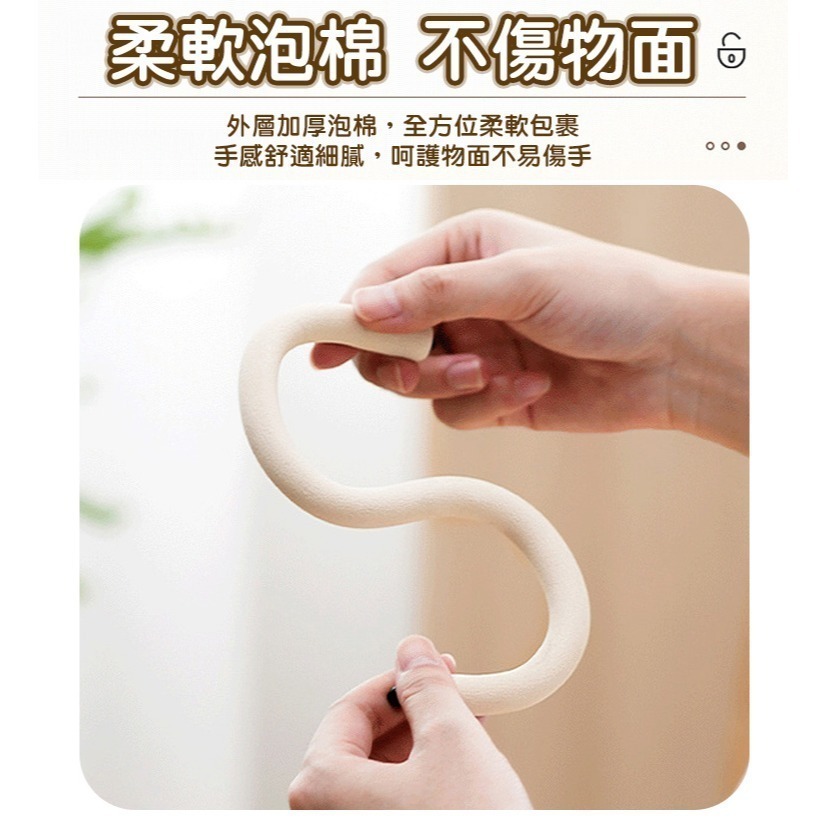 【限時購】【QIDINA】4入-超實用多用途自由彎曲掛勾-A / 收納 浴室收納 辦公室收納 掛鉤 無痕掛勾-細節圖11