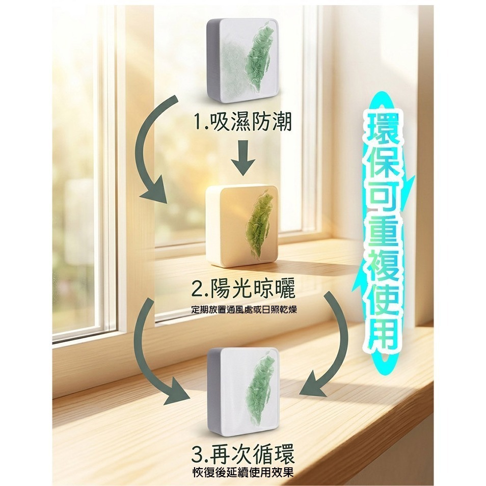 【限時購】【QIDINA】SGS台灣造型防霉除臭硅藻土除濕神器 / 香氛 擴香石 收納 除濕袋 除濕盒 硅藻土 雙十節-細節圖10