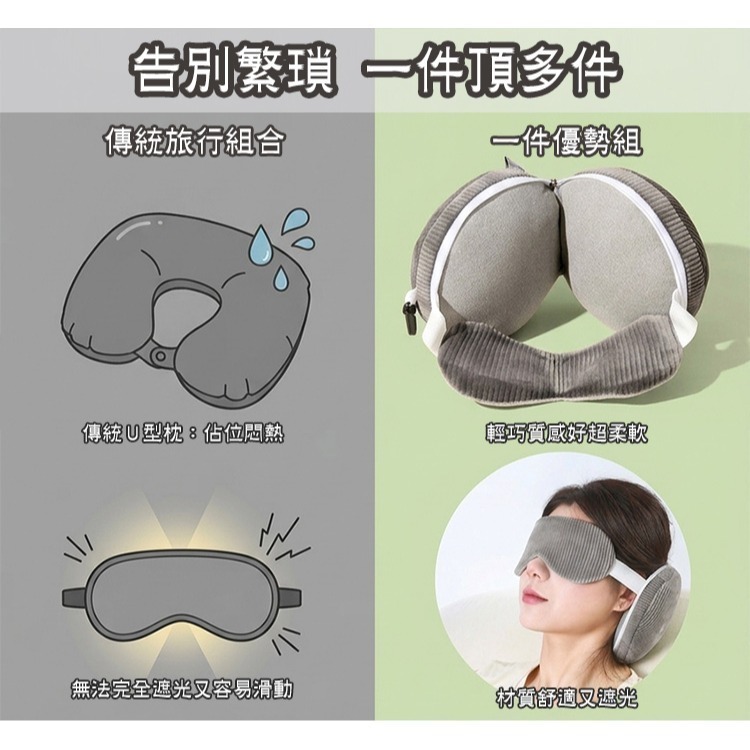 【限時購】【QIDINA】超舒服二合一可掛隨身休息旅行眼罩枕-K-細節圖6