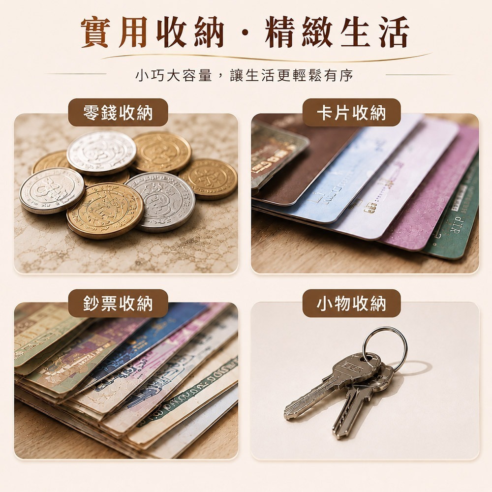 【QIDINA】超好用防盜刷大容量收納多格短夾 包-H / 小錢包 零錢包 短夾 小皮夾 名片夾 卡片夾 卡包 證件套-細節圖4