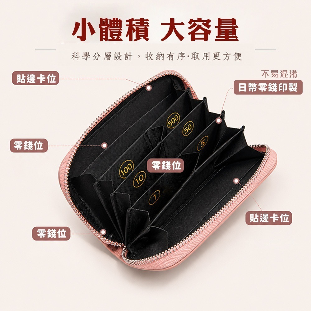 【QIDINA】超好用防盜刷大容量收納多格短夾 包-H / 小錢包 零錢包 短夾 小皮夾 名片夾 卡片夾 卡包 證件套-細節圖5