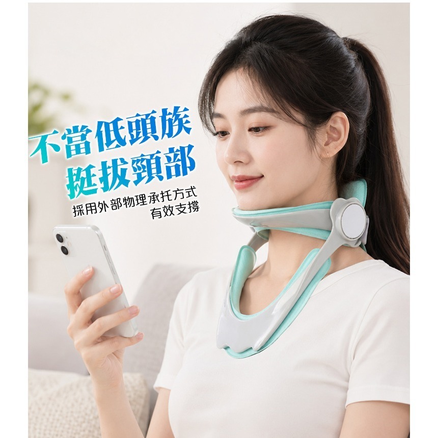 【QIDINA】360度可調節防低頭神器頸椎支撐架-G / 按摩枕 頸椎牽引器 支架 頸椎牽引枕 肩頸按摩器 頸托-細節圖11