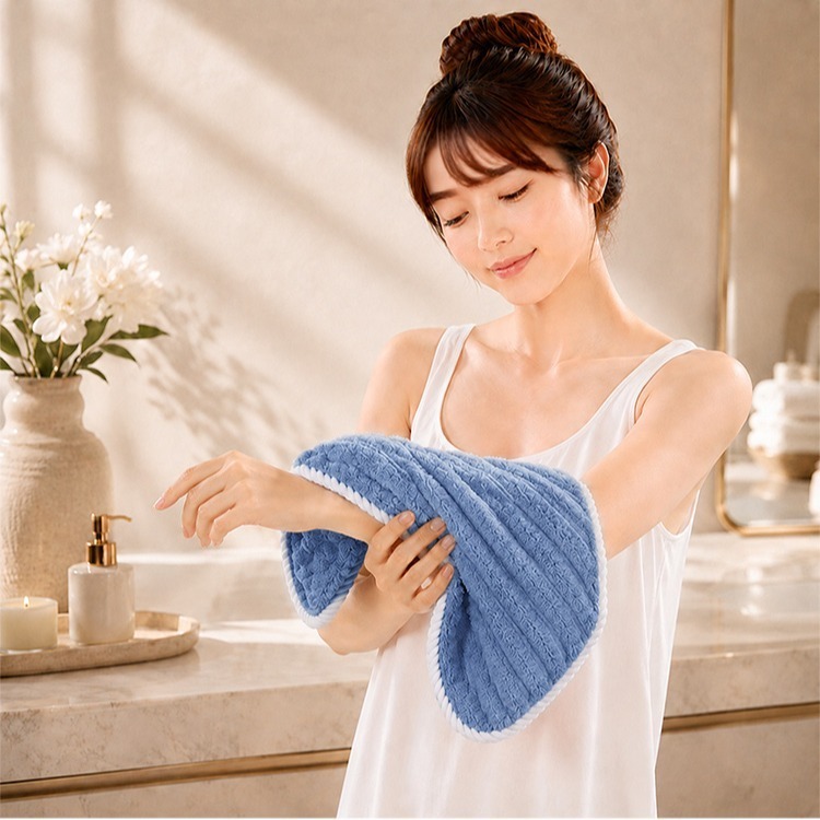 【QIDINA】3入起-雲朵珊瑚絨超吸水柔軟蓬鬆毛巾-D / 運動毛巾 大毛巾 方巾 吸水毛巾 兒童浴巾 兒童毛巾-細節圖9