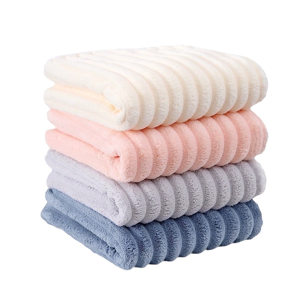 【QIDINA】3入起-雲朵珊瑚絨超吸水柔軟蓬鬆毛巾-D / 運動毛巾 大毛巾 方巾 吸水毛巾 兒童浴巾 兒童毛巾-規格圖11