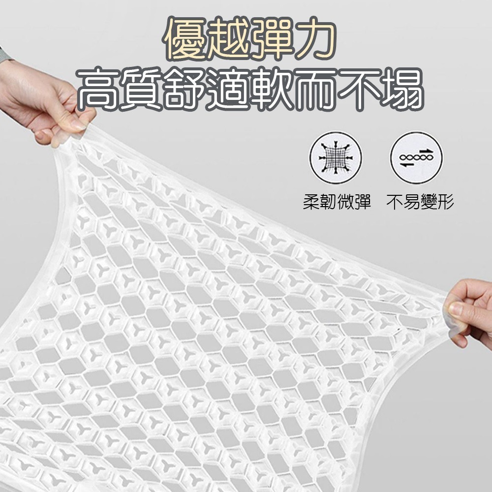 【QIDINA】高質感冰絲降溫立體冷凝車用辦公坐墊-C-細節圖5
