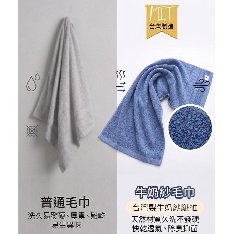 【QIDINA】3入-MIT厚磅加大牛奶紗棉柔軟毛巾-P / 運動毛巾 毛巾 台灣製 方巾 吸水毛巾 兒童浴巾-細節圖11