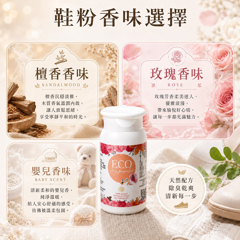 【QIDINA】MIT SGS除濕除臭珪藻萬用粉 / 鞋子除臭噴霧鞋粉 硅藻土 矽藻土 防霉 防潮 除濕-細節圖6