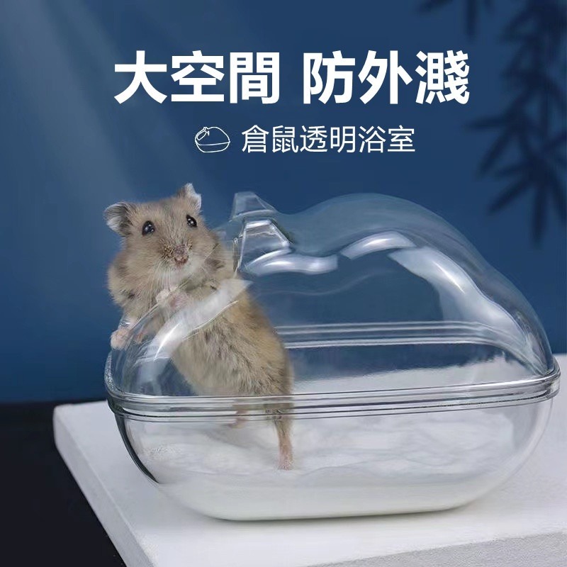 【珮慈星系】透明浴室 倉鼠廁所 透明雲朵浴室廁所 鼠浴沙盆 浴沙盆 倉鼠浴室 鼠用品 布卡星浴盆 倉鼠砂盆-細節圖3
