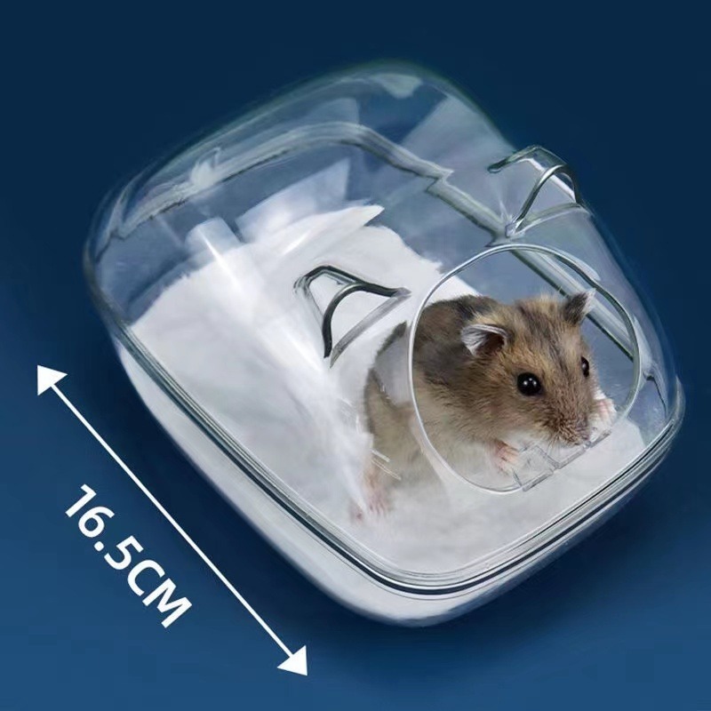 【珮慈星系】透明浴室 倉鼠廁所 透明雲朵浴室廁所 鼠浴沙盆 浴沙盆 倉鼠浴室 鼠用品 布卡星浴盆 倉鼠砂盆-細節圖4