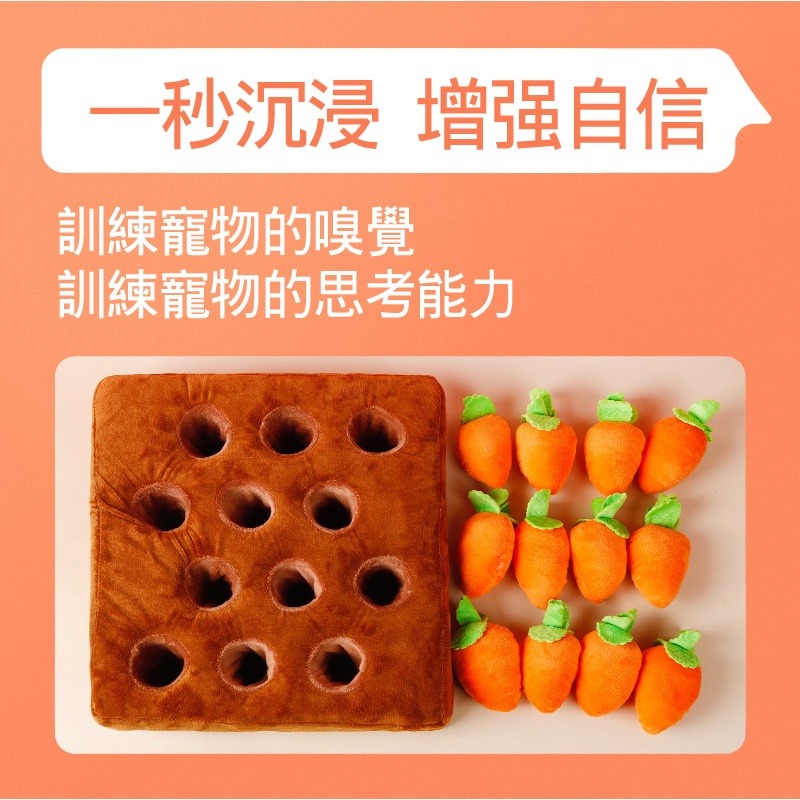 【珮慈星系】拔蘿蔔 蘿蔔寵物玩具 狗玩具 拔蘿蔔 嗅聞益智玩具 胡蘿蔔 拔出蘿蔔吃到 菜園 紅蘿蔔玩具 蘿蔔-細節圖7