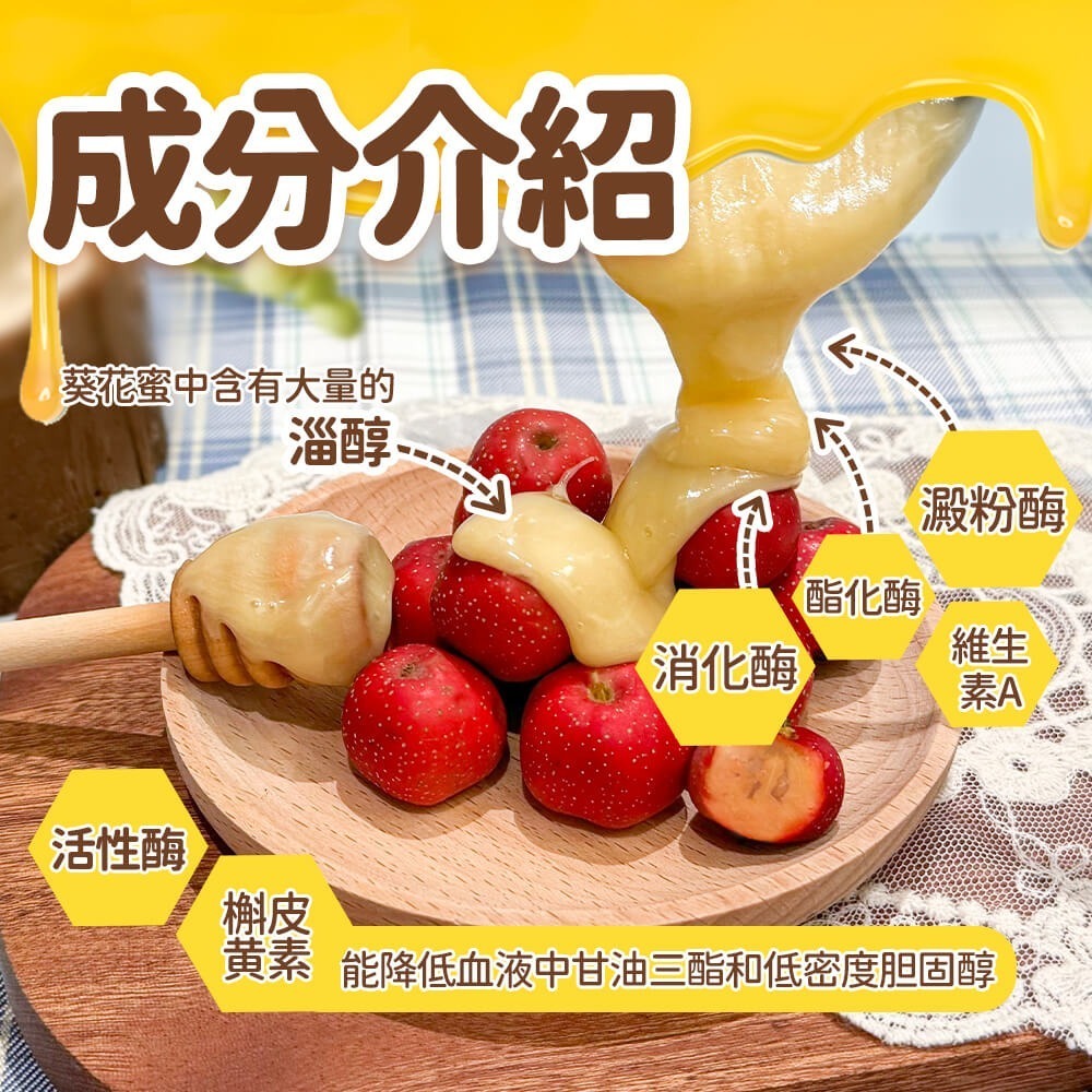 俄羅斯野生向日葵花 生蜂蜜-細節圖3