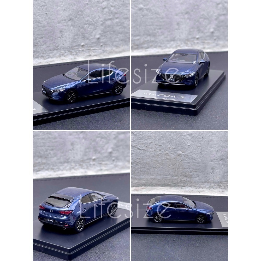 Mazda 3 五門 四代 原廠模型車 1/43-細節圖5