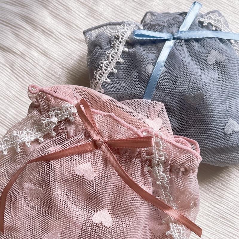 ❥桃樂詩Dorothy 日韓系甜美 愛心透氣 超薄款 中腰 純棉襠 三角內褲 可愛內褲 307B-細節圖8