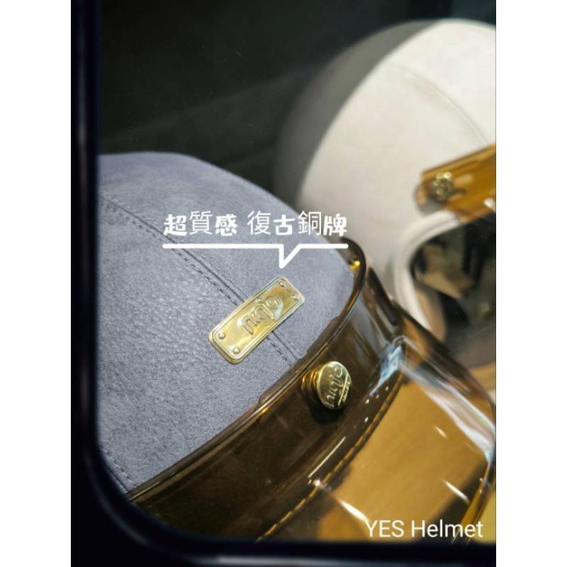 ❣️免運🔥現貨🌟Ninja 內墨鏡復古帽 贈送專業泡泡鏡 電鍍金內視鏡 皮革復古帽  內襯全可拆洗 3/4罩 台灣製-細節圖7