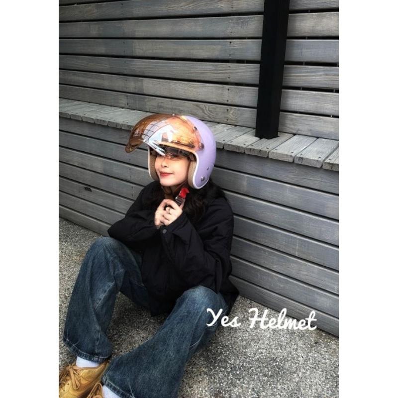 ❣️免運🔥現貨🌟Ninja 漾蜜新款 內墨鏡復古帽 贈送泡泡鏡片  雙鏡片 內襯可拆洗 升級親膚內襯 3/4罩 禦寒-細節圖15