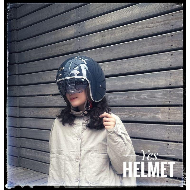 ❣️免運🔥現貨⭐THH 奢華復古安全帽 贈送專業泡泡鏡 內墨鏡 工裝 3/4罩🔥台南門市🔥-細節圖12