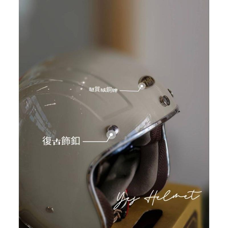 ❣️免運🔥現貨⭐THH 奢華復古安全帽 贈送專業泡泡鏡 內墨鏡 工裝 3/4罩🔥台南門市🔥-細節圖16