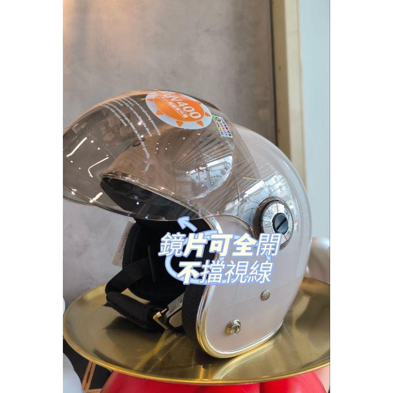 ❣️免運🔥現貨⭐ninja 華泰 w鏡 3/4罩 復古安全帽 含鏡片 長鏡 短鏡 泡泡鏡片-細節圖13