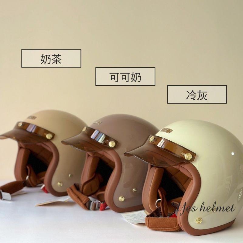 ❣️免運🔥現貨⭐ Ninja 復刻線條 復古安全帽 3/4罩 全可拆洗內襯  贈送 原廠帽簷+鏡片 台灣製-細節圖13