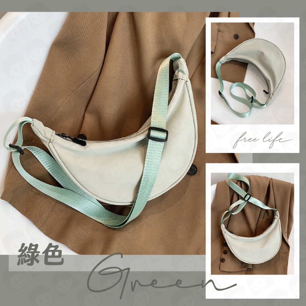 出貨快+免運🔥尼龍包 尼龍水桶包 半月包 小包 肩背包 氣質包 百搭包 韓款包包 包包 女包 水桶 托特 尼龍百搭包-細節圖7