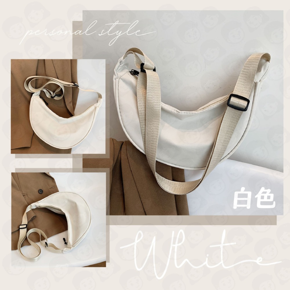 出貨快+免運🔥尼龍包 尼龍水桶包 半月包 小包 肩背包 氣質包 百搭包 韓款包包 包包 女包 水桶 托特 尼龍百搭包-細節圖8