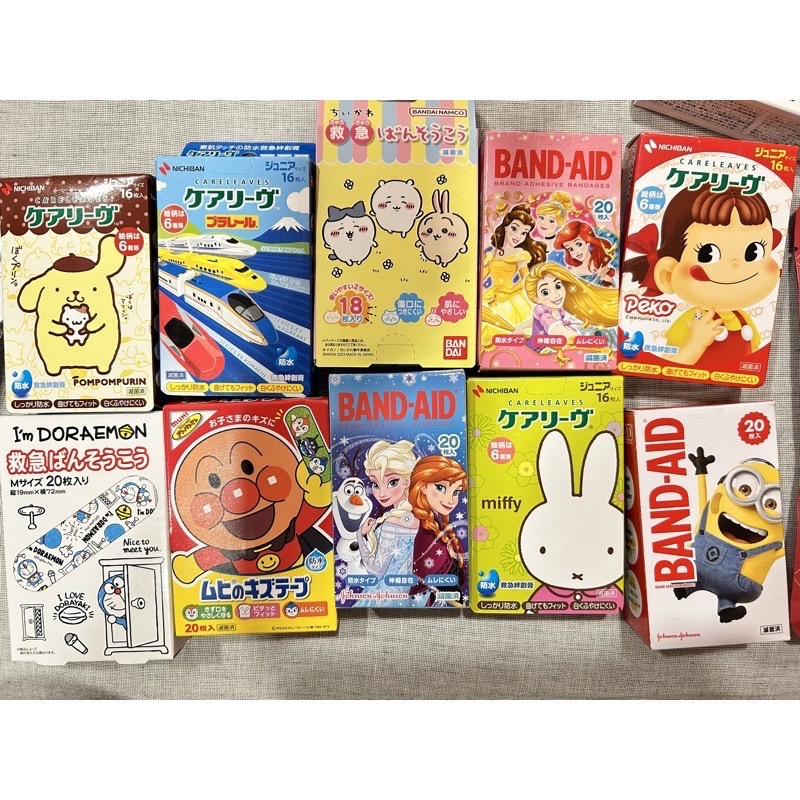 日本 防水OK 安全 貼 卡通 可愛 皮卡丘 麵包超人 三麗鷗 迪士尼公主 冰雪奇緣 小小兵 米飛兔 多啦a夢-細節圖2
