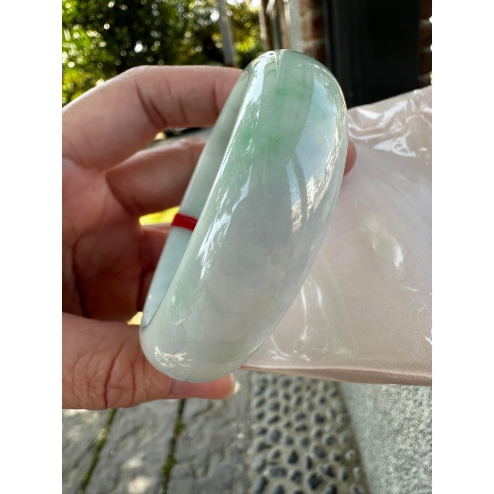 🎀 完美厚庒綠平安鐲美鐲 🎀1692號18圍/57mm-細節圖3