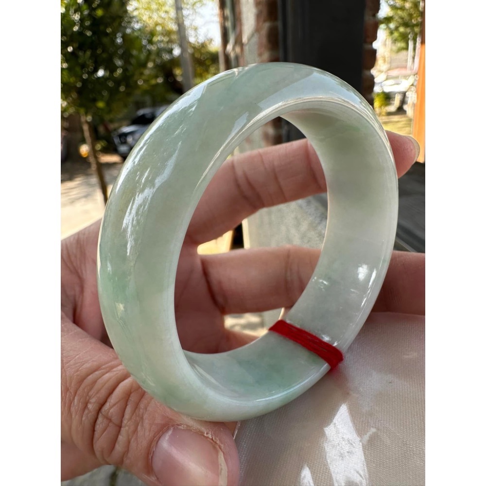🎀 完美厚庒綠平安鐲美鐲 🎀1692號18圍/57mm-細節圖4