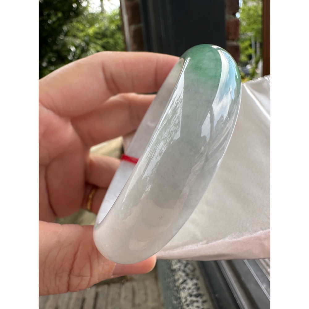 🎀厚庒白底青平安美鐲 🎀2161號-細節圖6