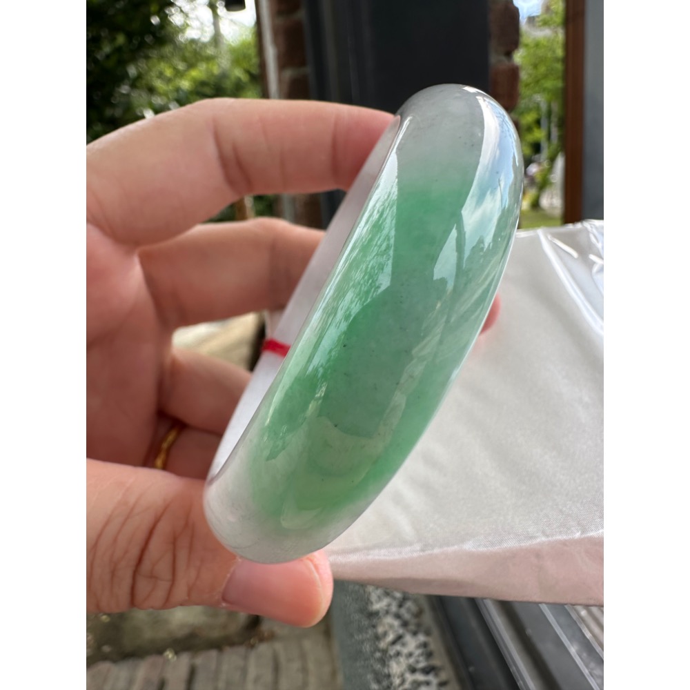 🎀厚庒白底青平安美鐲 🎀2161號-細節圖7