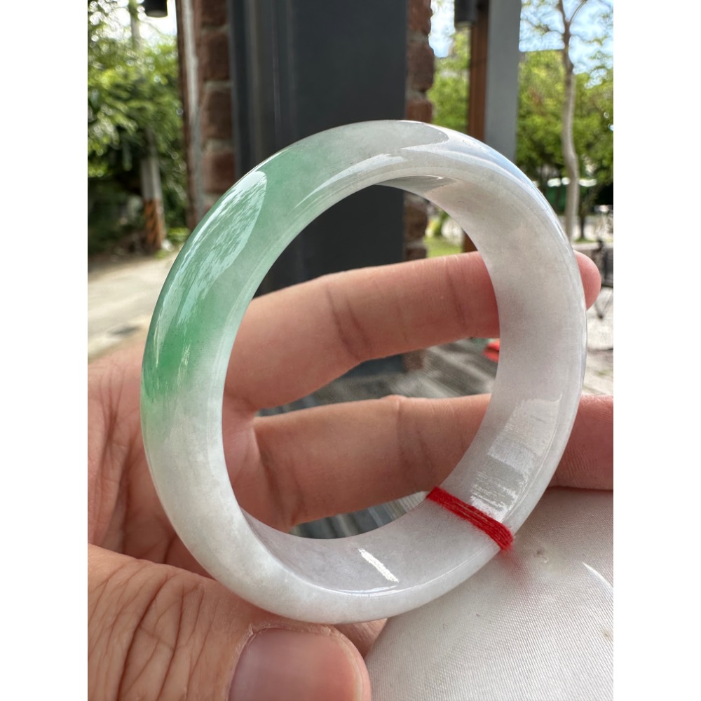 🎀厚庒白底青平安美鐲 🎀2161號-細節圖9