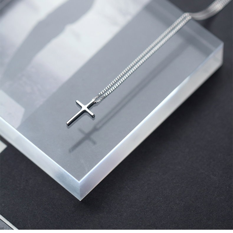 【整體925銀】買一送二 十字架項鍊 基督 天主教 生日禮物 交換禮物 聖誕節 💐花漾美人💐ALCN001-細節圖5