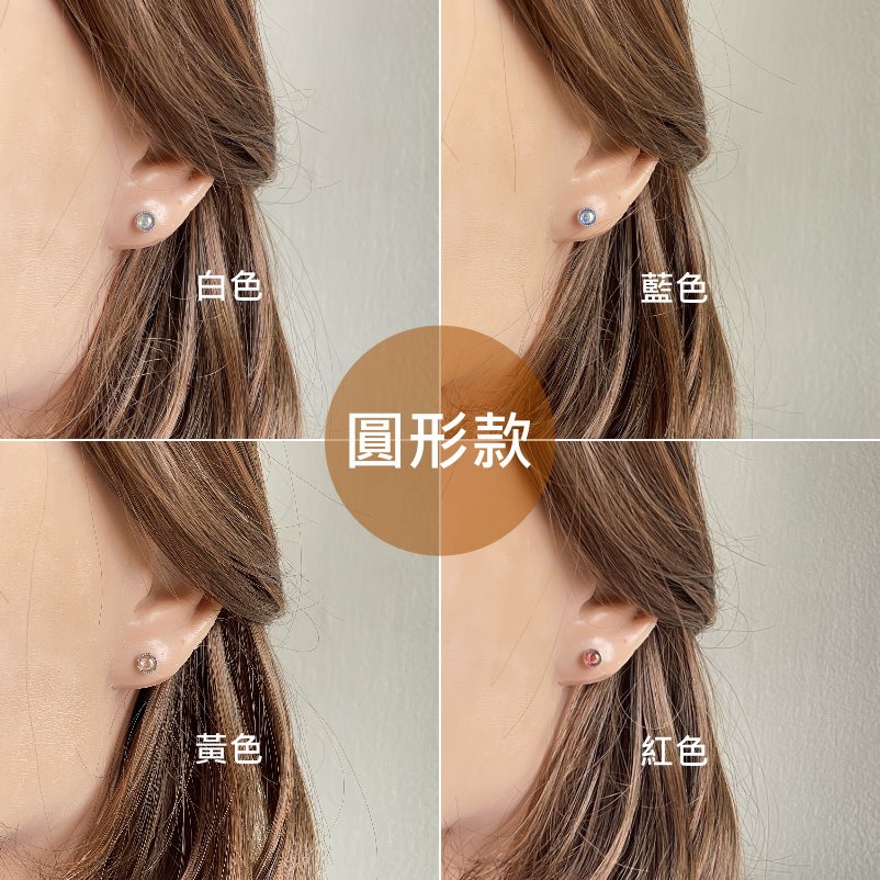 轉珠耳環 鎖珠耳環 螺旋耳針 鎖式耳環 實拍 醫療鋼耳針 鈦鋼 澳寶耳環 合成 澳寶幻彩幸運石＊花漾美人＊嚴選-細節圖4