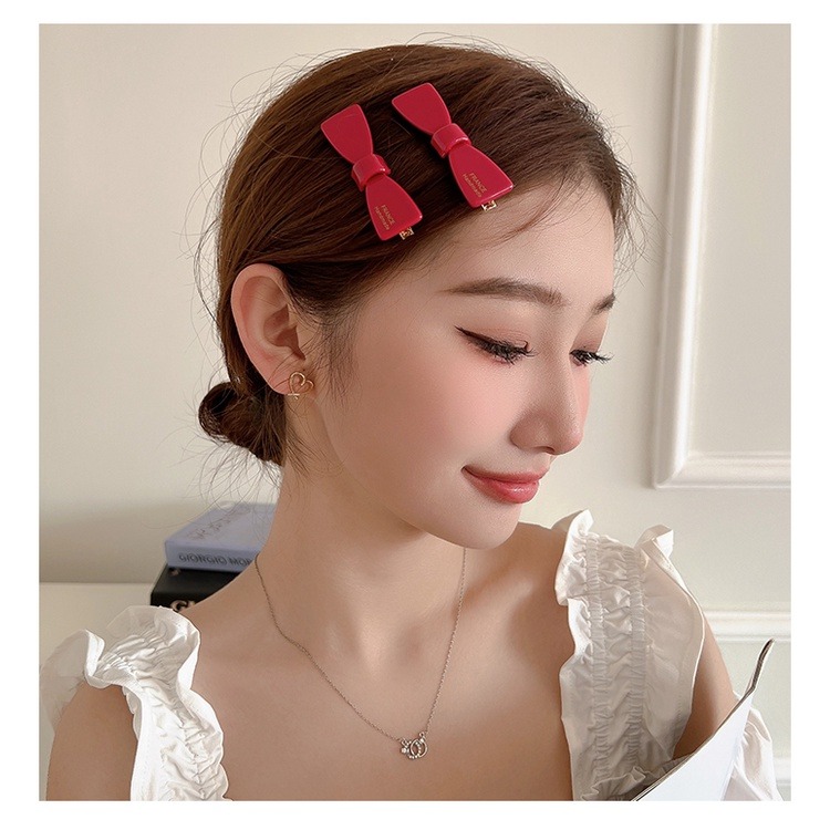 髮夾 開運髮夾 新春開運髮夾 一字夾 邊夾 瀏海髮夾 小抓夾 無痕髮夾 喜慶紅色 開運紅色 紅運當頭 ＊花漾美人＊嚴選-細節圖5