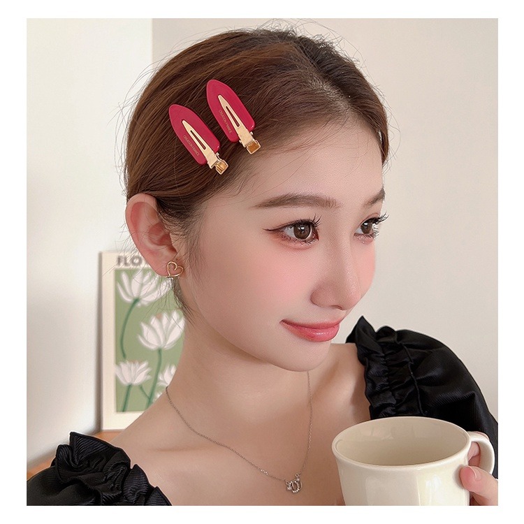 髮夾 開運髮夾 新春開運髮夾 一字夾 邊夾 瀏海髮夾 小抓夾 無痕髮夾 喜慶紅色 開運紅色 紅運當頭 ＊花漾美人＊嚴選-細節圖6