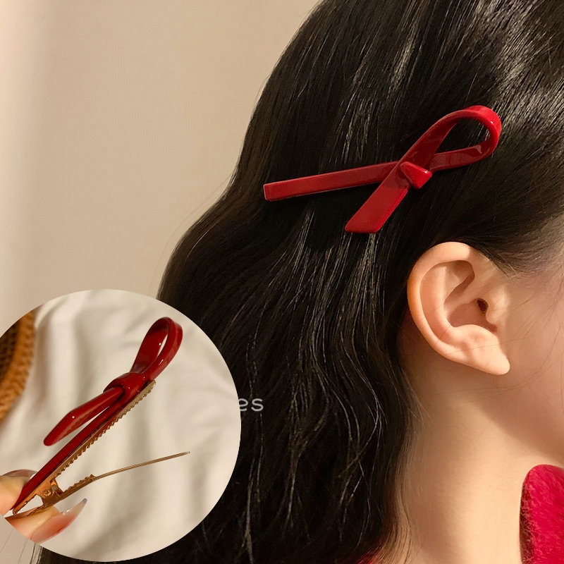 髮夾 開運髮夾 新春開運髮夾 一字夾 邊夾 瀏海髮夾 小抓夾 無痕髮夾 喜慶紅色 開運紅色 紅運當頭 ＊花漾美人＊嚴選-細節圖7