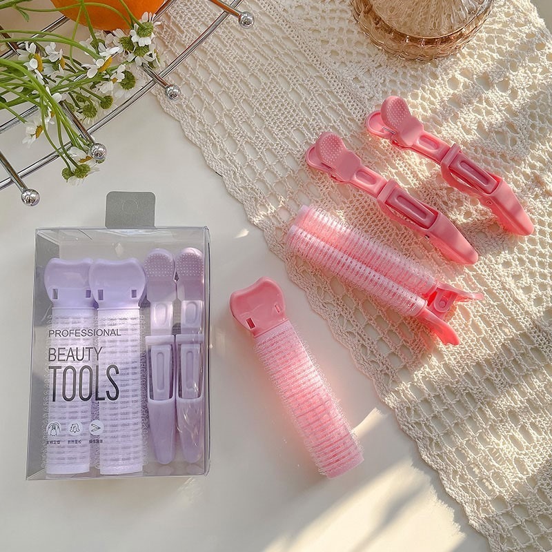 【四件一組】瀏海蓬鬆夾 髮根蓬鬆夾 髮夾 髮捲 髮根夾 髮捲夾 蓬鬆夾 蓬髮神器 捲髮 瀏海捲 空氣瀏海＊花漾美人＊嚴選-細節圖2