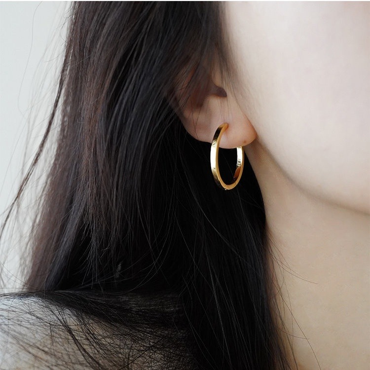 耳環 耳扣 耳圈 易扣耳環 易扣式耳環 圈圈耳環 圓圈耳環 法式圈圈 ＊花漾美人＊嚴選-細節圖4