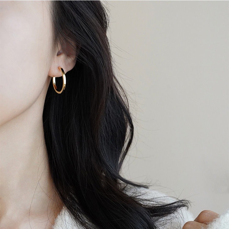 耳環 耳扣 耳圈 易扣耳環 易扣式耳環 圈圈耳環 圓圈耳環 法式圈圈 ＊花漾美人＊嚴選-細節圖7