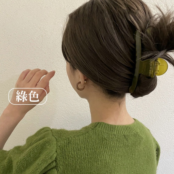 抓夾 髮夾 鯊魚夾 盤髮夾 純色果凍感抓夾 簡約一字  ＊花漾美人＊嚴選-細節圖8